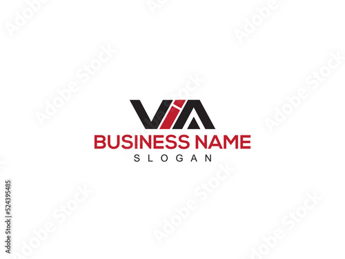 Initial VIA Logo Icon, Creative via Letter Logo Icon With Modern Vector Art For Any Type Of Business