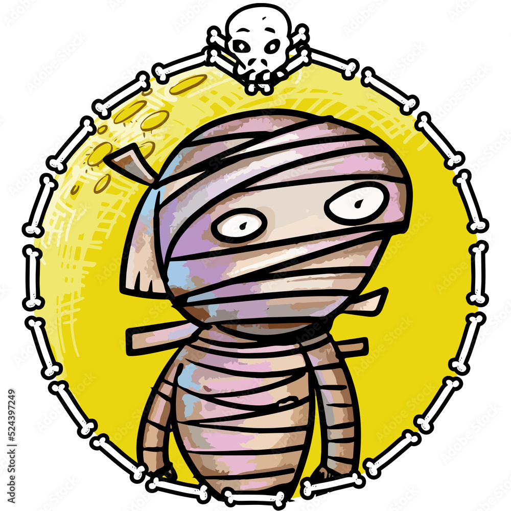 full moon, mummy, Halloween