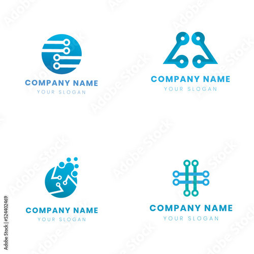 Technology Logo Design Templet For Business