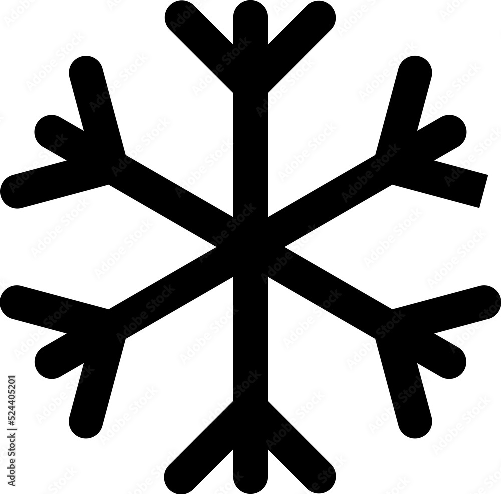 snowflake illustration on transparent background snowflake illustration on transparent background