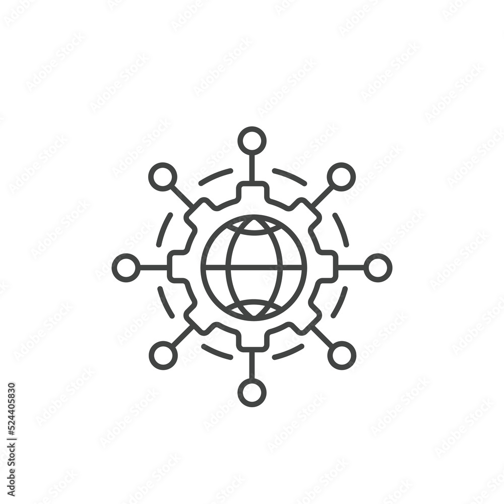Digital technology, social network, global connect icons symbol vector elements for infographic web Digital technology, social network, global connect icons symbol vector elements for infographic web