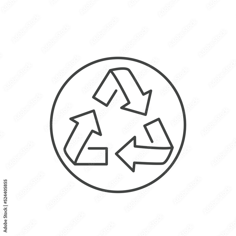 Recycle icons symbol vector elements for infographic web Recycle icons symbol vector elements for infographic web
