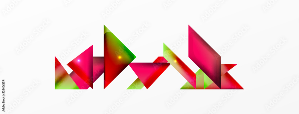 Dynamic 3d geometric abstract background. Triangles and other simple forms composition. Vector Illustration For Wallpaper, Banner, Background, Card, Book Illustration, landing page Dynamic 3d geometric abstract background. Triangles and other simple forms composition. Vector Illustration For Wallpaper, Banner, Background, Card, Book Illustration, landing page