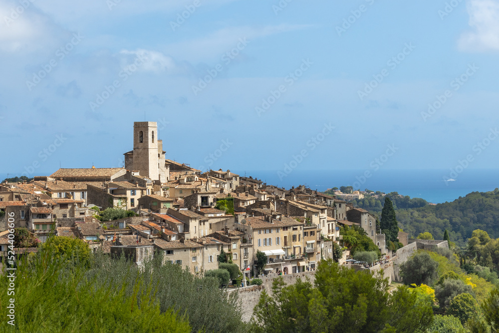 View of the village of Saint Paul de Vence in South of France