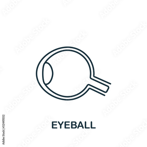Eyeball icon. Line simple icon for templates, web design and infographics