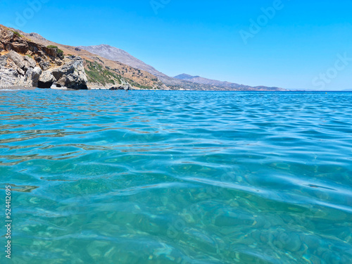 Preveli beach in Crete  Greece