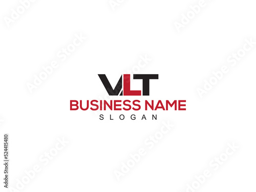 Monogram VLT Logo Letter Vector Art, Colorful VL vlt Logo Icon Design With Three Letter For Your Brand photo