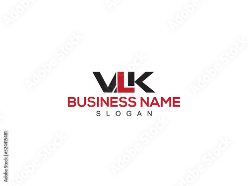 Monogram VLK Logo Letter Vector Art, Colorful VL vlk Logo Icon Design With Three Letter For Your Brand