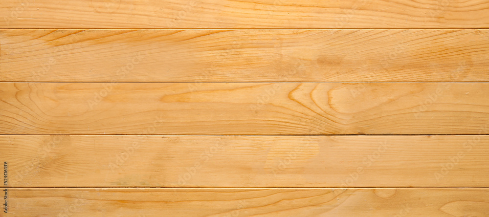 Fototapeta premium Natural wooden texture, closeup. Banner for design