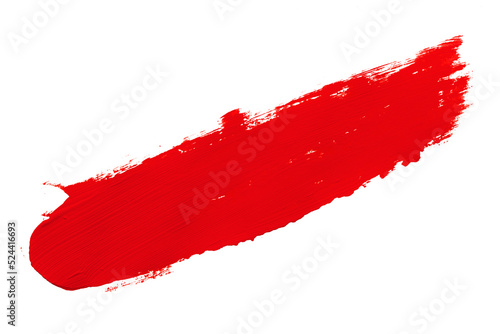 red brush isolated on a white background