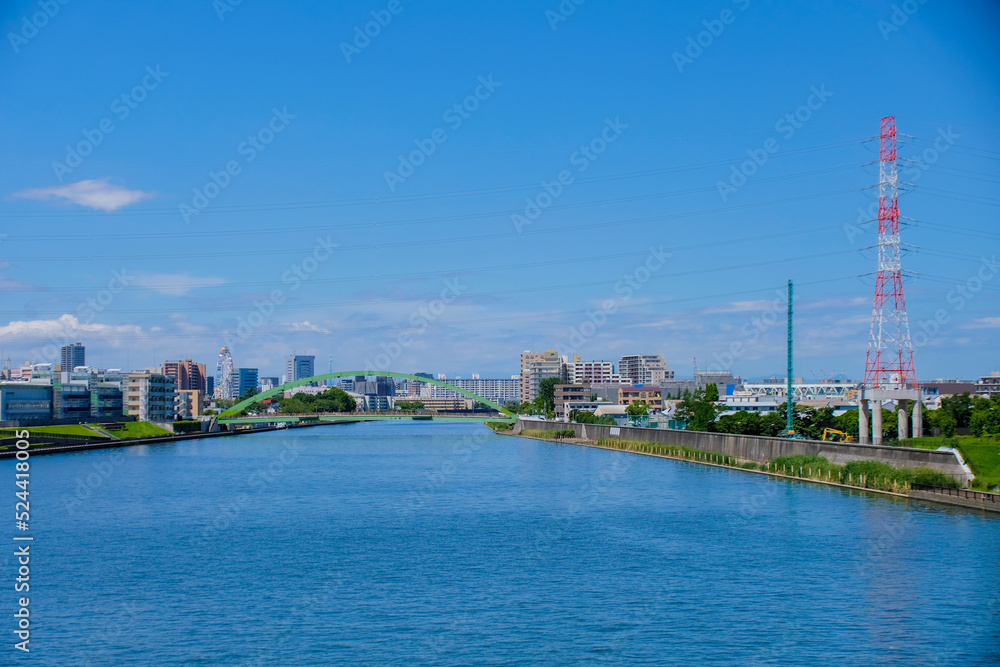 Fototapeta premium 尾久橋からの隅田川(王子方面)