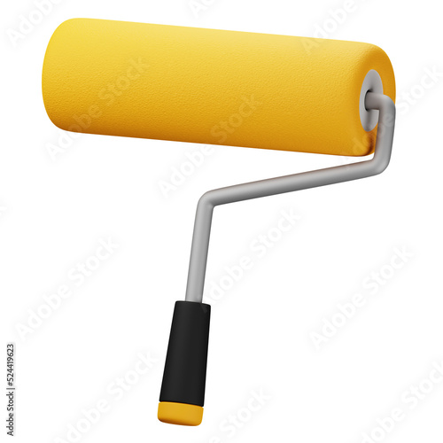 Fotografie paint roller 3d illustration