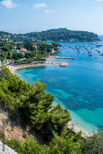 Côte méditerranéenne entre La Turbie et Nice sur la Côte d'Azur en France. 