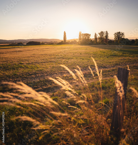 Nice sunset at Tihany in summer