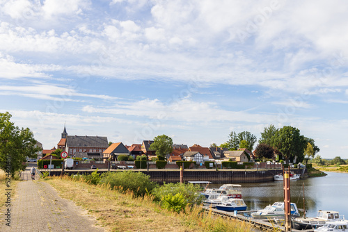 Wallpaper Mural Schnackenburg, Germany - August 3, 2022: Skyline Schnackenburg with Elbe river and border in Lower saxony Germany at the former inner-German border between East and West Germany Torontodigital.ca