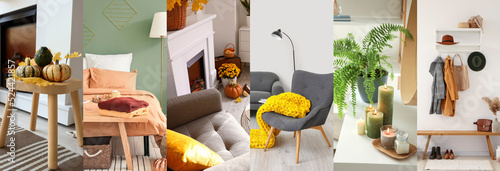 Collage of trendy autumn in...