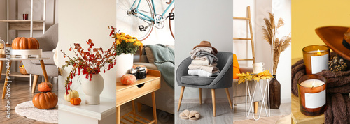 Collage of modern autumn in...
