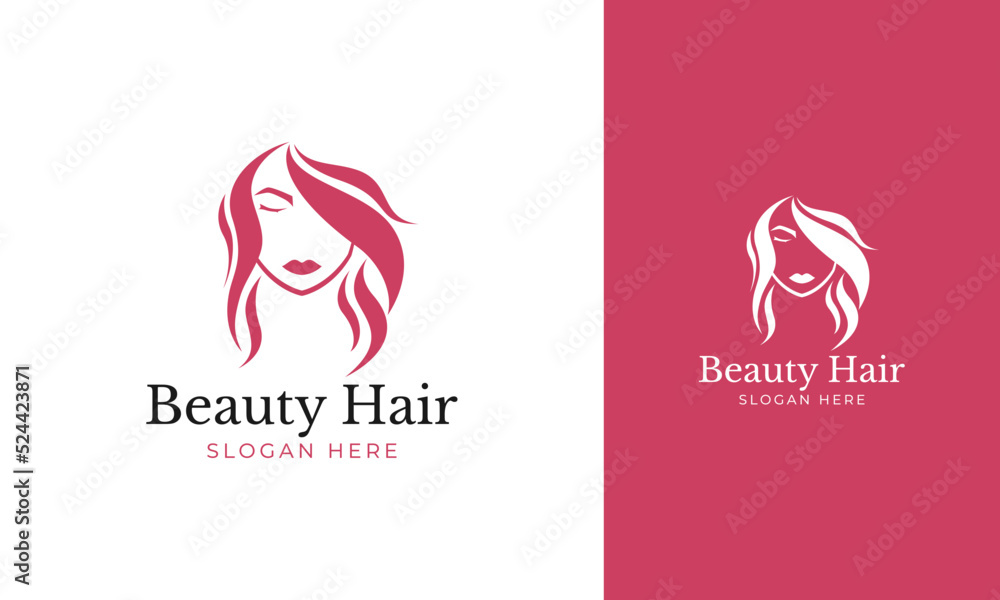Beauty hair logo for salon icon Beauty hair logo for salon icon