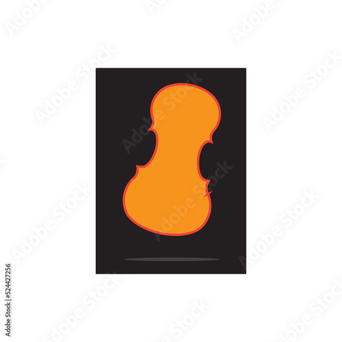 cello musical instrument vector logo icon