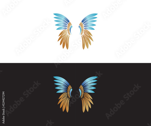 wing flying logo for company Vector design © mdkayum
