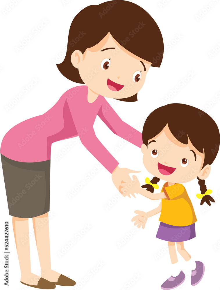 Family character-father mother and children Family character-father mother and children