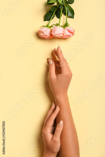 Female hands and beautiful ...