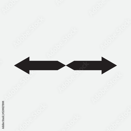 left and right directions, vector logo icon