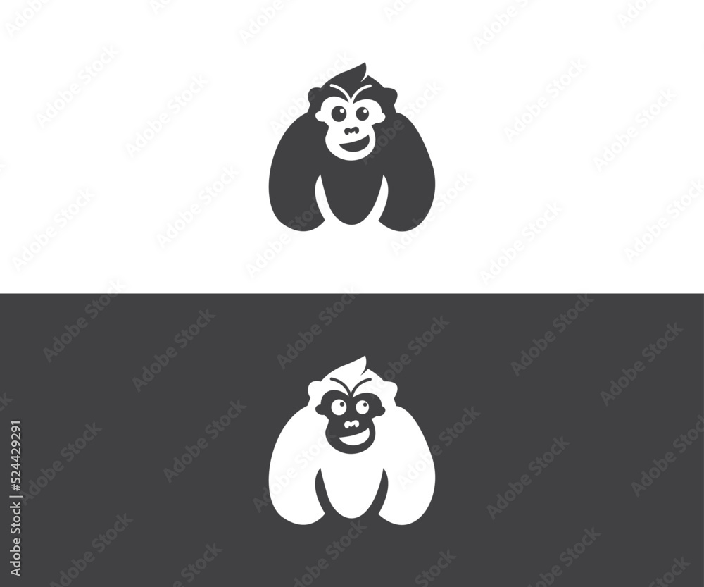 Fototapeta premium monkey logo design