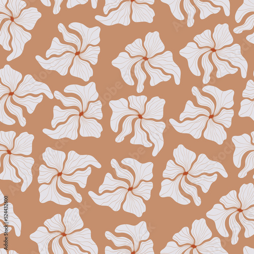 Abstract flowers seamless patterns. Design for paper  cover  fabric  interior decor and other users.