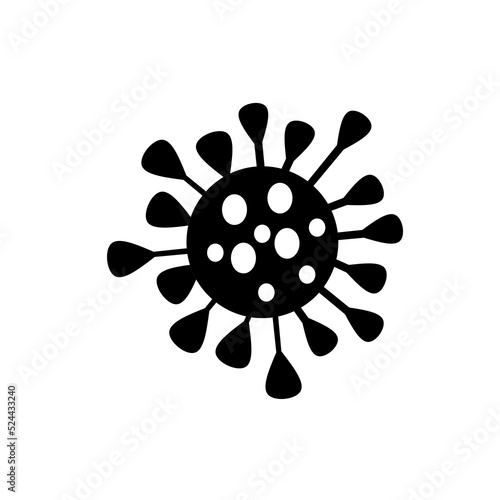 virus icon with simple design