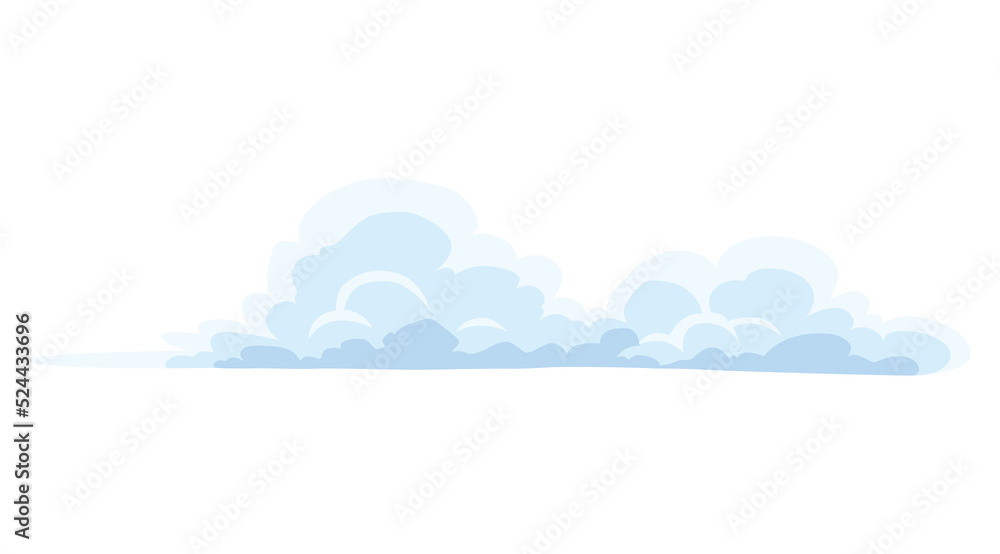 Cartoon clouds. Abstract white cloudscape icon symbol. Vector cloudy landscape or simplicity nature aerial panorama. Round shapes in flat style Cartoon clouds. Abstract white cloudscape icon symbol. Vector cloudy landscape or simplicity nature aerial panorama. Round shapes in flat style