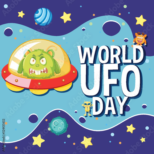 World UFO Day Poster Design