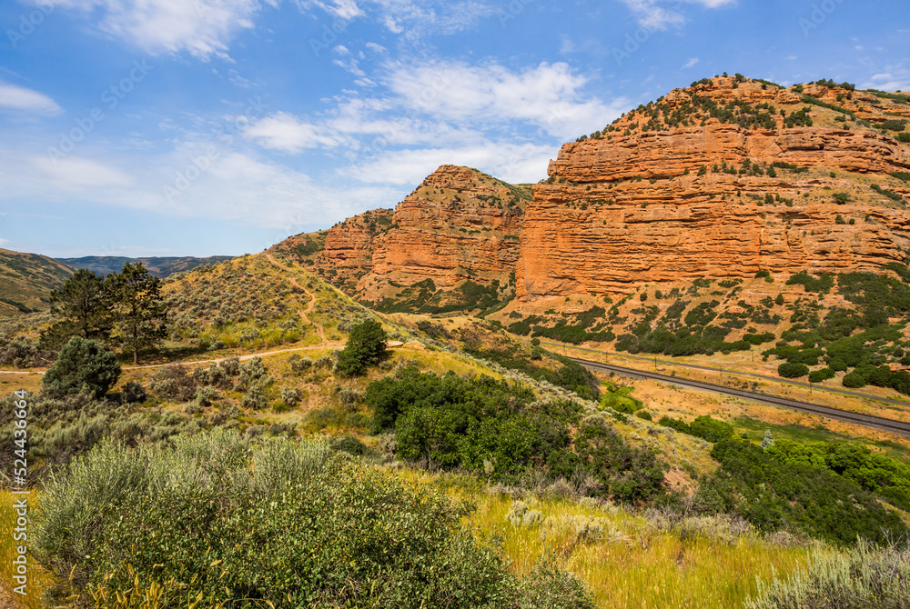 Utah country landscape in summer season