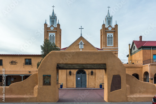 San Felipe de Neri Parish Church in Old Town of Albuquerque, New Mexico photo