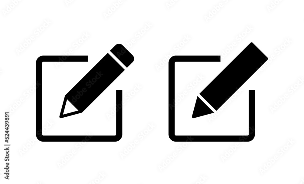 Edit icon vector. edit document sign and symbol. edit text icon. pencil. sign up Edit icon vector. edit document sign and symbol. edit text icon. pencil. sign up