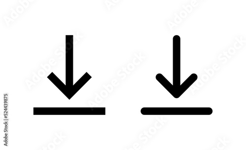 Download icon vector. Download sign and symbol