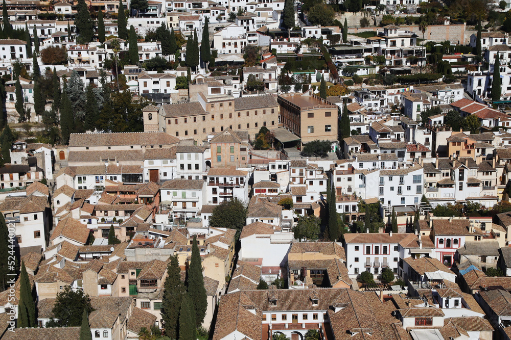 The view from the castle Almodovar Del Rio, Spain	