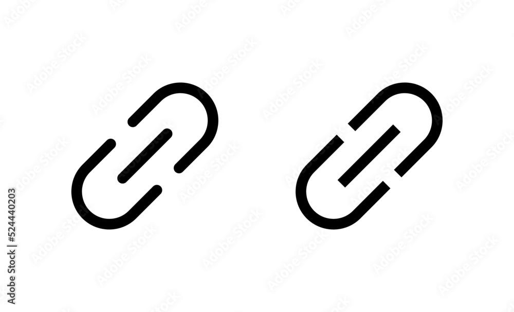 Link icon vector. Hyperlink chain sign and symbol