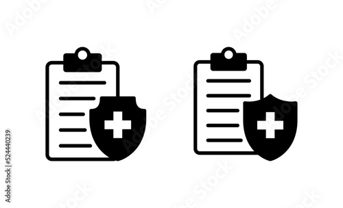 Medical insurance icon vector. health insurance sign and symbol