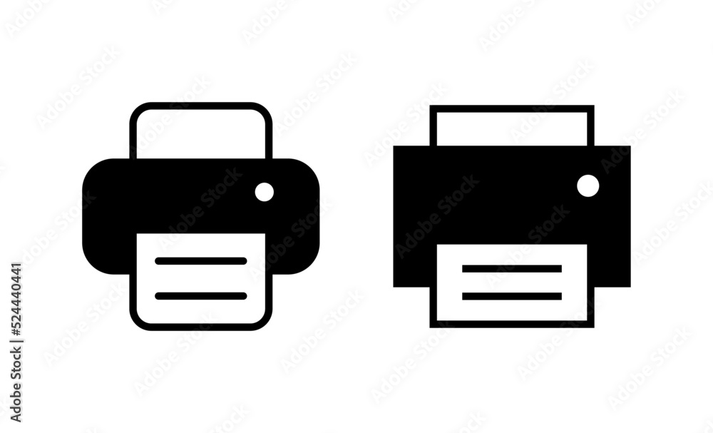 Print icon vector. printer sign and symbol Print icon vector. printer sign and symbol