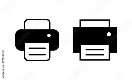 Print icon vector. printer sign and symbol