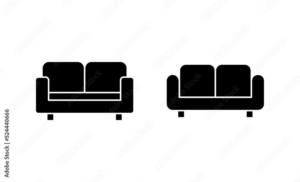Sofa icon vector. sofa sign and symbol. furniture icon Sofa icon vector. sofa sign and symbol. furniture icon