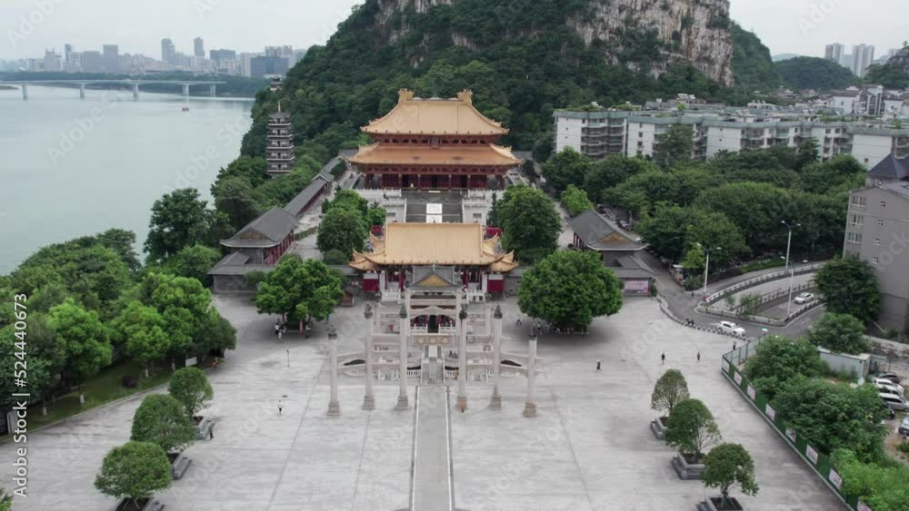Aerial photography of Liuzhou city landscape in Guangxi Aerial photography of Liuzhou city landscape in Guangxi