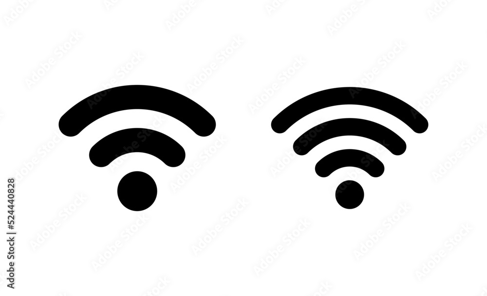 Wifi icon vector. signal sign and symbol. Wireless icon Wifi icon vector. signal sign and symbol. Wireless icon