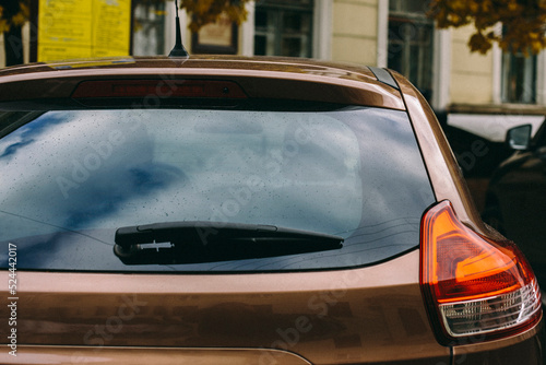 Vinyl Vehicle sticker mock up, rear window mockup