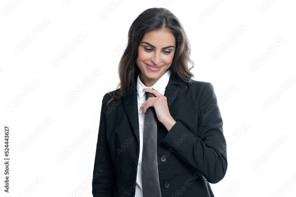 Business woman in suit and tie. Confident female entrepreneur. Businesswoman correct necktie, prepare for business meeting. Female student, young teacher. Business woman in suit and tie. Confident female entrepreneur. Businesswoman correct necktie, prepare for business meeting. Female student, young teacher.