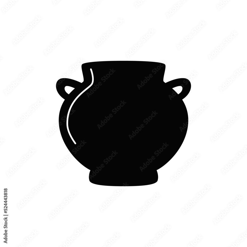 Cooking, dish, eathernware icon in black flat glyph, filled style isolated on white background