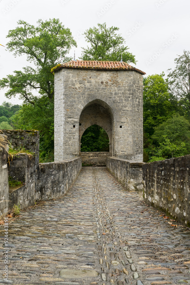 Sur le pont en pierre de Sauveterre de Béarn