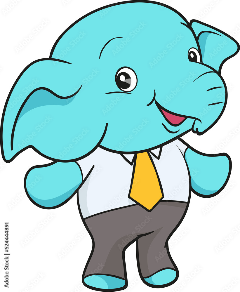 cute elephant cartoon mascot character cute elephant cartoon mascot character