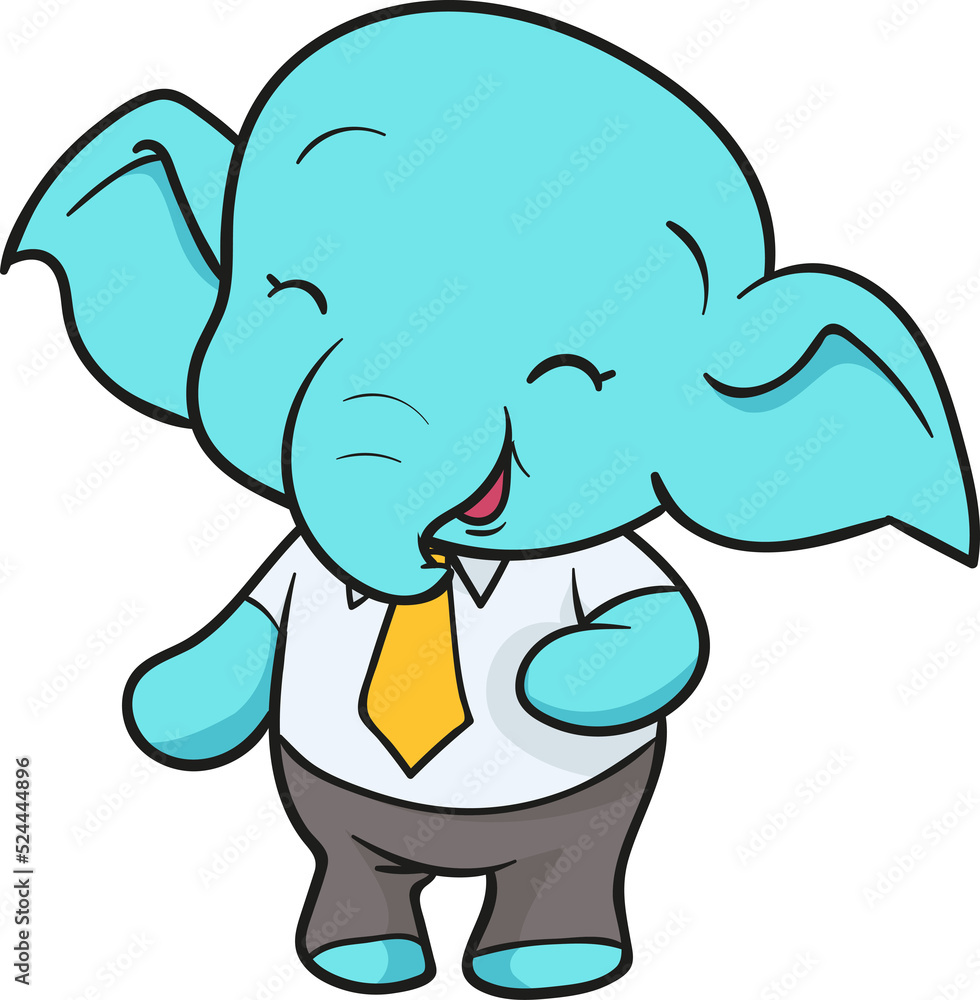 cute elephant cartoon mascot character cute elephant cartoon mascot character
